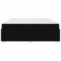 Bedframe Zwart 200 x 200 cm Stof - thumbnail