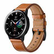 lederen bandje - Bruin - Samsung Galaxy Watch - 42mm lederen bandje - Bruin - Samsung Galaxy Watch - 42mm