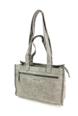 shopper schoudertas LAKE met laptopvak grijs
