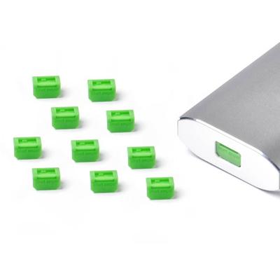 Smartkeeper MD04P1GN Mini DisplayPort-slot Set van 10 stuks Groen Zonder sleutel