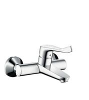 Hansgrohe Focus Care opbouw wandkraan met koppelingen met verlengde greep 12.1cm EcoSmart chroom 31913000 - thumbnail