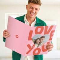 Mega wenskaart personaliseren - 50 cm - thumbnail