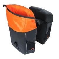 Basil miles tarpaulin - dubbele fietstas, waterdicht, 34l, zwart/oranje - thumbnail