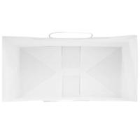 VidaXL Papieren zakjes 250 st met hengsels 21x11x31 cm wit - thumbnail