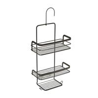 Metaltex origin line doucherek 3 etages 23x12x38 cm zwart - thumbnail