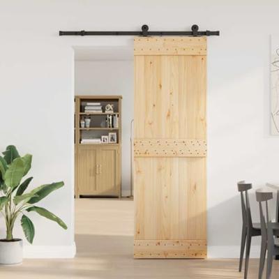 Schuifdeur met beslag 70x210 cm massief grenenhout