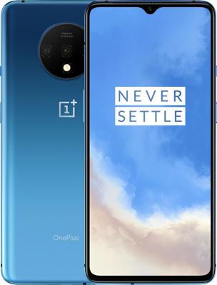 OnePlus 7T Smartphone Glacier Blue | 8 GB RAM + 128 GB geheugen | 16,6 cm AMOLED-display 90Hz Screen | Triple Camera + Frontcamera | Warp Charge 30