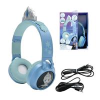Lexibook, Frozen, 2-1 Auriculares inalámbricos y con Cable con Tiara Princesa, Sonido Limitado a 85 dB, Efectos de iluminación, Plegable, Ajustable, Recargable, HPBT015FZ - thumbnail