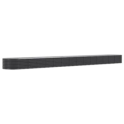 VidaXL Plantenbak 620x80x36 cm gegalvaniseerd staal antracietkleurig