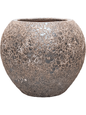 Lava Relic Rust metal balloon bloempot 60x55 cm Lava Relic Rust metal balloon bloempot 60x55 cm