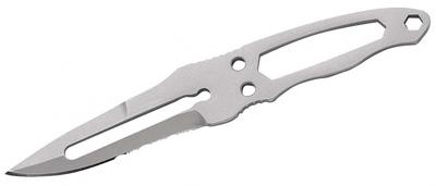 Herbertz zakmes Neck-Knife 14,9 cm staal zilver/zwart 3-delig