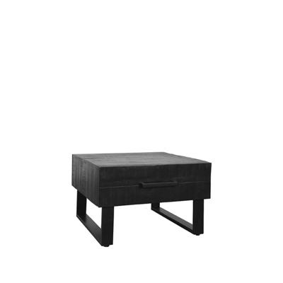 LABEL51 Salontafel 'Santos' Mangohout, 64 x 70cm, kleur Zwart