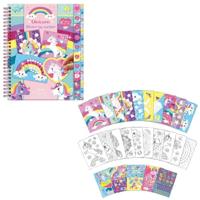 Totum stickerboek stickeren op nummer eenhoorn - thumbnail