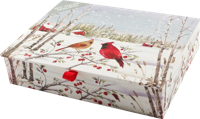 Cardinals in Winter Deluxe Doosje 20 stuks - thumbnail