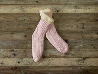 De Witte Lietaer De Witte Lietaer Yamuna Home Socks 40-46 vieux rose - thumbnail