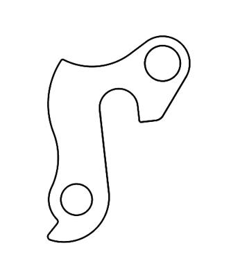 Union derailleurhanger GH 255 Bulls 60 mm zilver