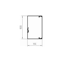 OBO Bettermann 6247113 Kabelgoot (l x b x h) 2000 x 100 x 60 mm Natuur 1 stuk(s) - thumbnail