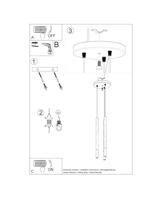 Hanglamp MOZAICA 3P zwart/chroom - thumbnail