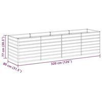 Verhoogde plantenbak Licht Bruin 320 x 80 x 77 cm - thumbnail