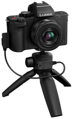Panasonic Lumix DC-G100VEG-K DSLM camera, CMOS-sensor, 20,3 MP, 4 K video, Hybrid IS met 5 assen, OZO Audio Nokia, selfie video-modus, handgreep / statief, zwart