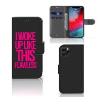 Apple iPhone 11 Pro Hoesje met naam Woke Up - Origineel Cadeau Zelf Maken - thumbnail