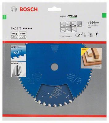 Bosch Accessories Expert for Wood 2608644017 Cirkelzaagblad 160 x 20 x 1.6 mm Aantal tanden: 36 1 stuk(s) Bosch Accessories Expert for Wood 2608644017 Cirkelzaagblad 160 x 20 x 1.6 mm Aantal tanden: 36 1 stuk(s)