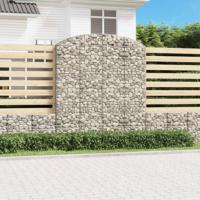Schanskorf gewelfd 200x50x220/240 cm gegalvaniseerd ijzer - thumbnail