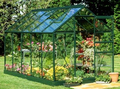 Tuinkas Popular 106 groen gecoat van veiligheidsglas 3mm - Royal well