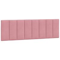 Bed met matras fluweel roze 160x200 cm - thumbnail