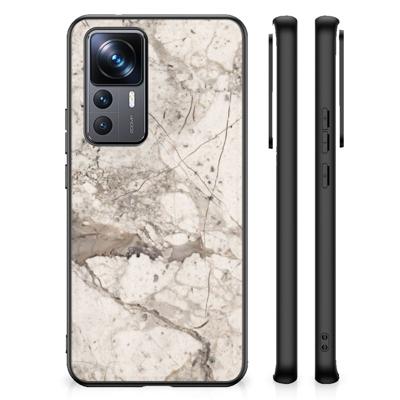 Xiaomi 12T | 12T Pro Marmeren Print Telefoonhoesje Marmer Beige