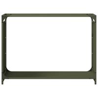 Brandhoutrek 90x28x65 cm koudgewalst staal olijfgroen - thumbnail