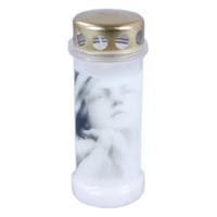 Bolsius gedenklicht nr.6 bidden wit - thumbnail