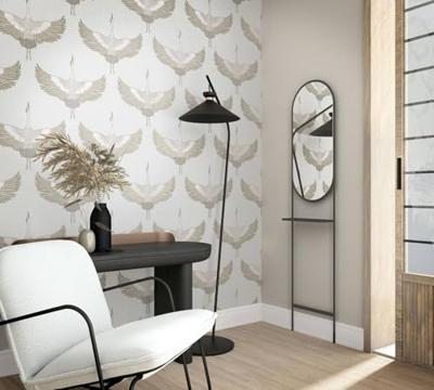 Marburg Kumano; The New Design Book Behang met kraanvogels - 34529