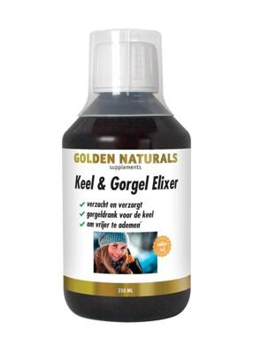 Golden Naturals Keel & gorgel elixer 250 Milliliter