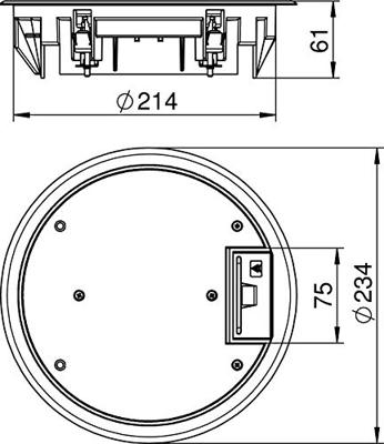 OBO Bettermann GESR4 U 9011 Apparaatinzetstuk OBO Bettermann GESR4 U 9011 Apparaatinzetstuk