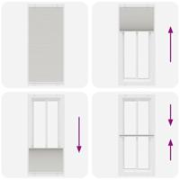 Pliss rolgordijn 90x200 cm stofbreedte 89,4 cm polyester - thumbnail