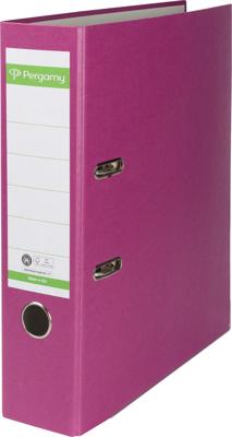 Pergamy ordner, voor ft A4, uit Recycolor papier, rug van 8 cm, paars