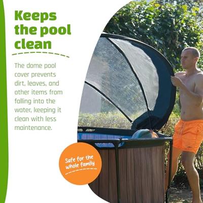 EXIT Zwembadoverkapping rond 300 cm - universeel