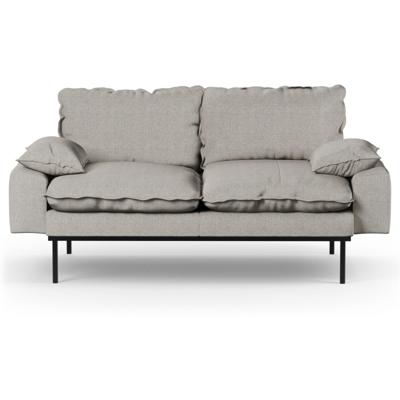 HKliving Retro bank 2-zits Sneak Light Grey HKliving Retro bank 2-zits Sneak Light Grey