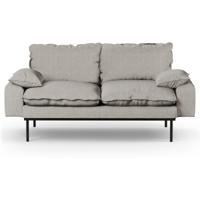 HKliving Retro bank 2-zits Sneak Light Grey - thumbnail