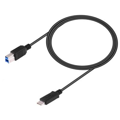 USB-C 3 1/type-C male naar USB BM data kabel lengte: 1M