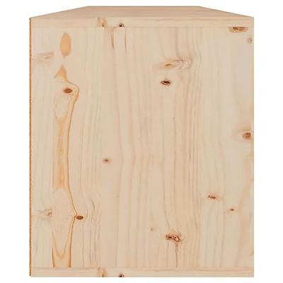 Wandkasten 2 st 60x30x35 cm massief grenenhout