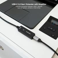 NANOCABLE 10.01.1311 verlengkabel USB 3.2 met versterker type C/M-C/H, 5 m, zwart - thumbnail
