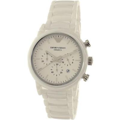 Emporio Armani Luigi chronograaf Herenhorlogemet witte wijzerplaat AR1499