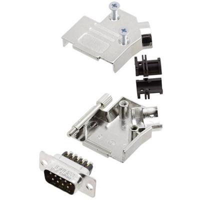 Amphenol L17D45ZK09+L717DE09PST D-sub male connectorset 45 ° Aantal polen: 9 Schroeven 1 stuk(s)