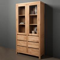 Tower Living Buffetkast 'Corona' Teak met 2 deuren en 6 laden - thumbnail