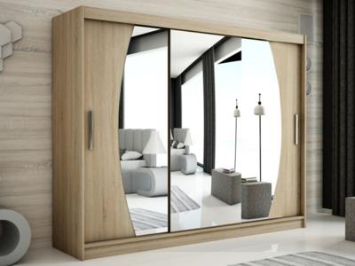 Kast ELYCOPTER 3 schuifdeuren 250 cm sonoma Kast ELYCOPTER 3 schuifdeuren 250 cm sonoma