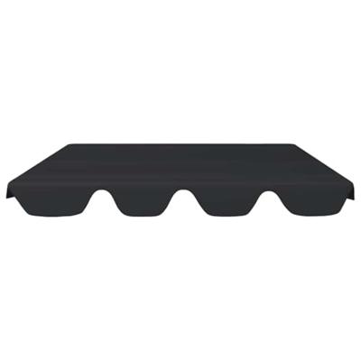 Vervangingsluifel voor schommelbank 150/130x70/105 cm zwart