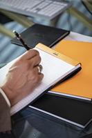 Schrijfblok rhodia a5 lijn 80vel 80gr kantln or | 10 stuks - thumbnail