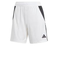 adidas Tiro 24 Voetbalbroekje Dames Wit Zwart - thumbnail